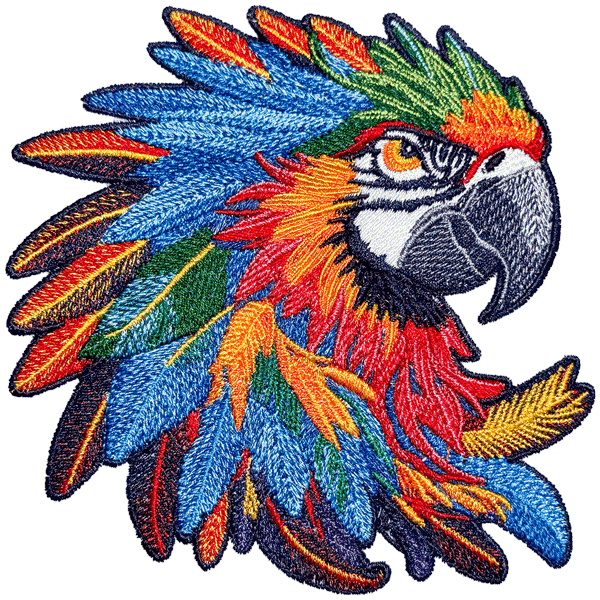 Before embroidered artwork sample