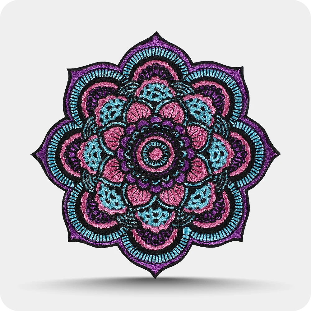 Standard embroidery patch sample
