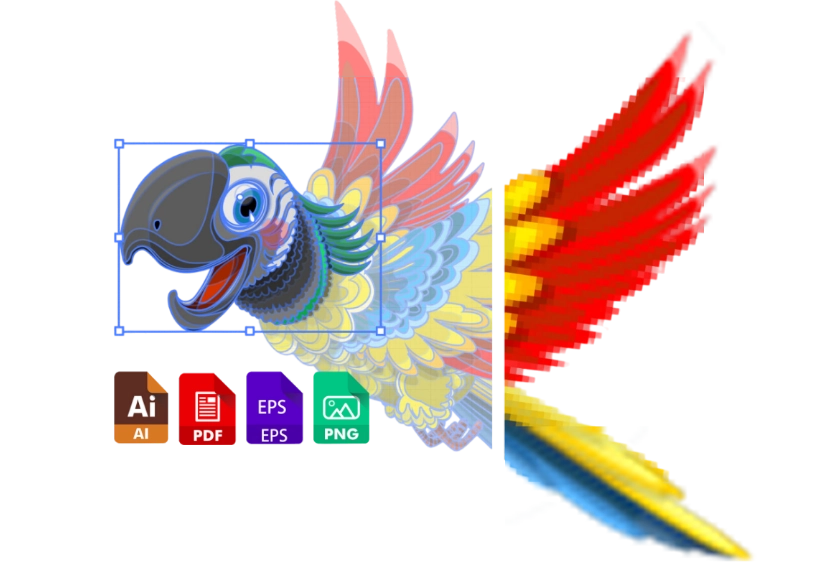Vector artwork production files